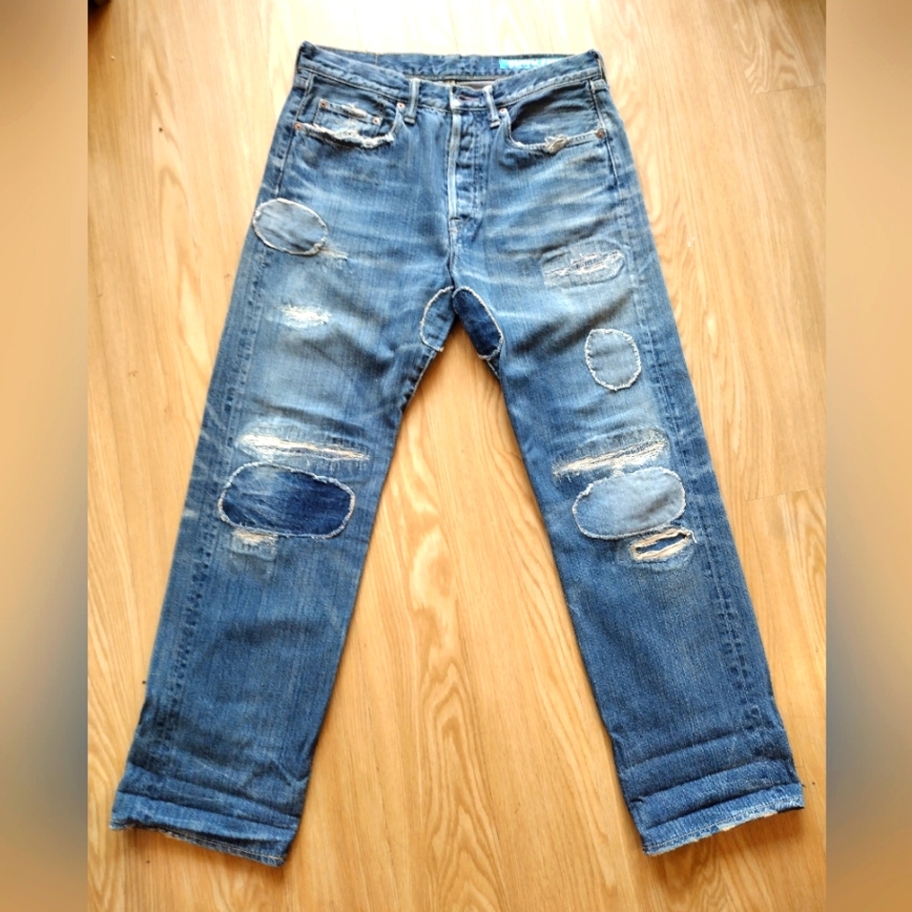 Kapital Jeans Sashiko Made in Japan Size 32 Patched
